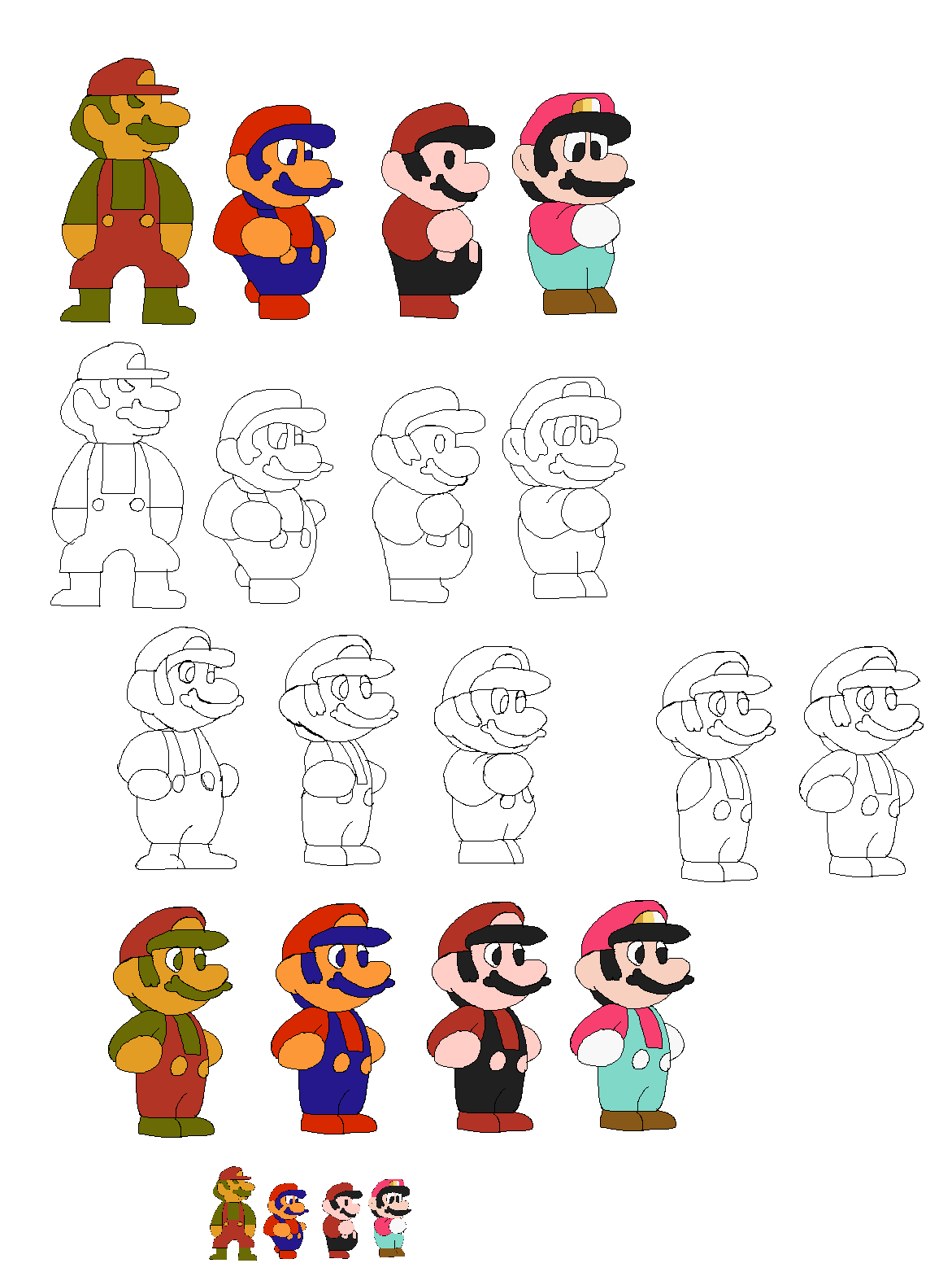 Mario & Luigi — Vicky Draw This