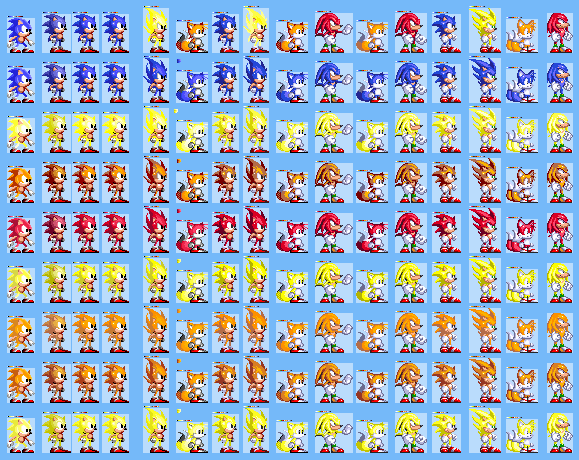 Sonic Chaos Tails Sprites (Sonic 2 Palette) by NickyTeam2 on DeviantArt