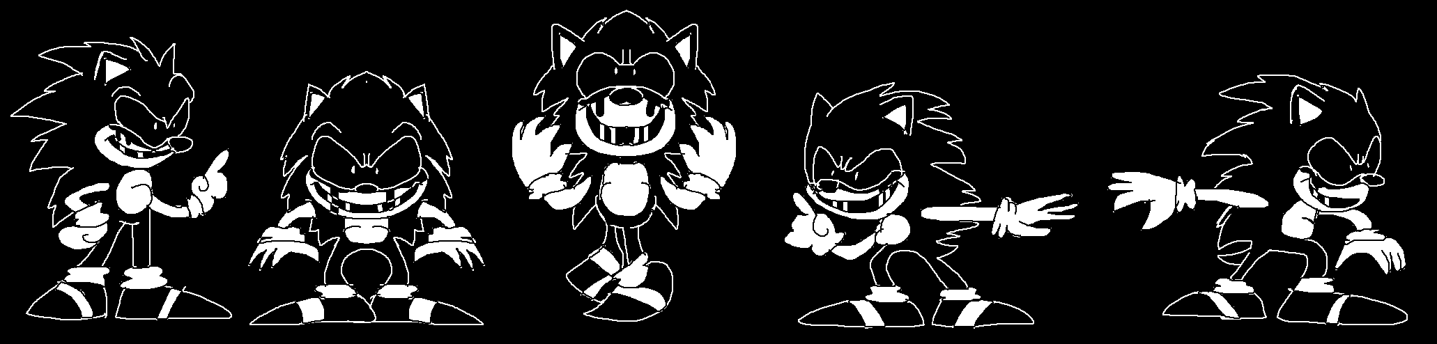 I finished sprites of FNF Mods Sonic.exe but No Ef by Abbysek on DeviantArt