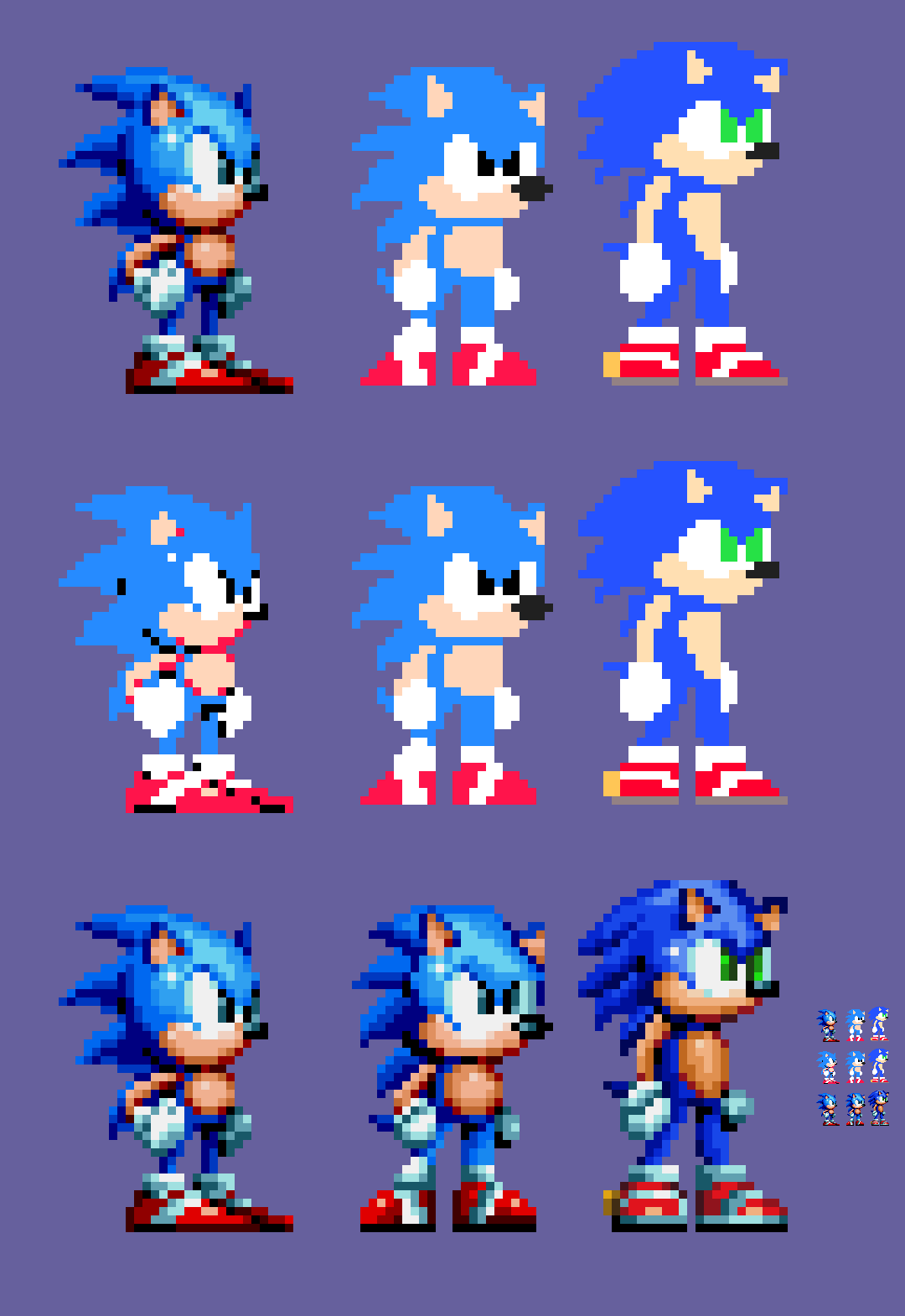 Pixilart - Sonic Mania Sonic Sprite by barcforecer973