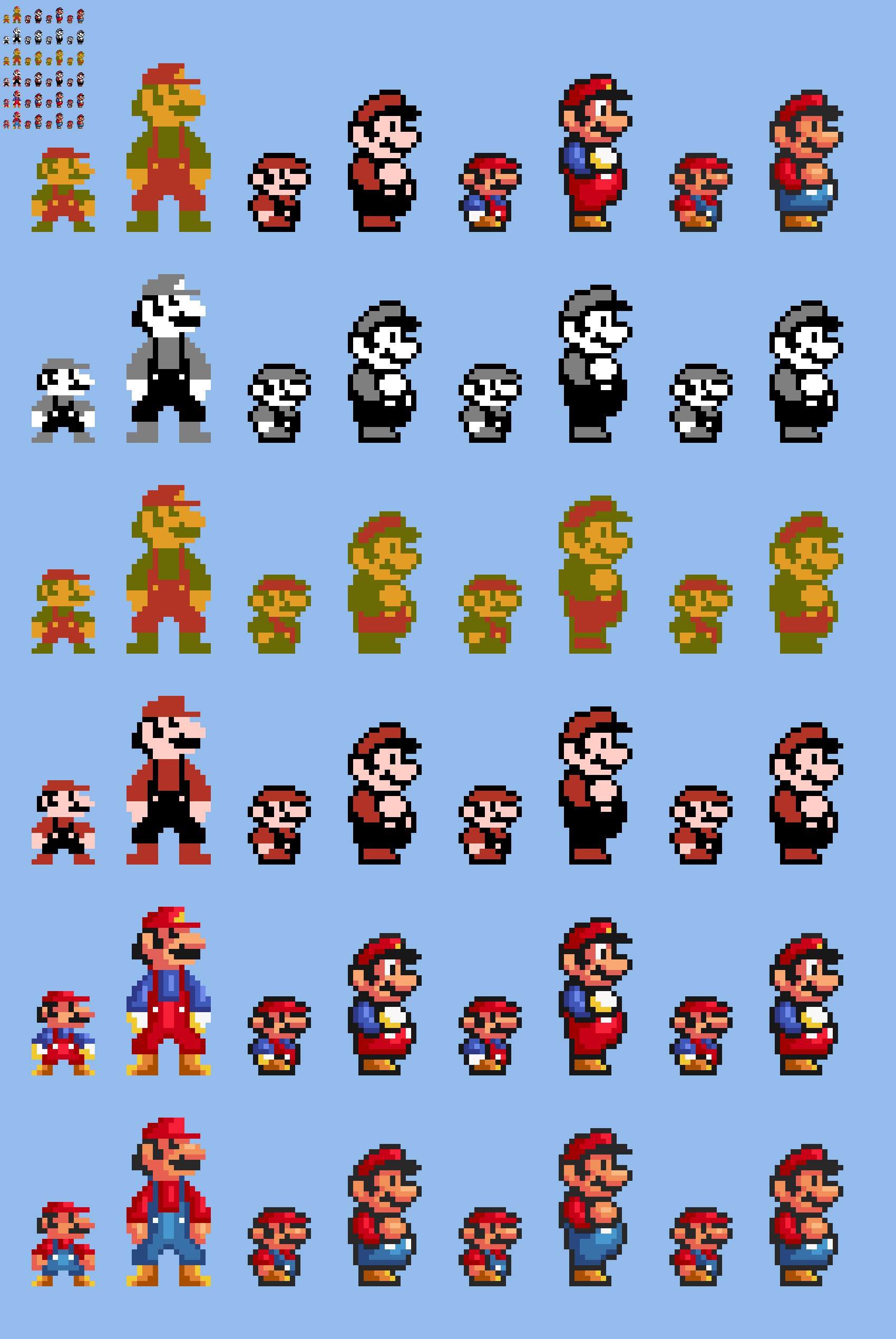 Smb3 Characters 10x SMB1-SMB3-SMASSMB1-SMASSMB3 Mario Style Conver by Abbysek on DeviantArt
