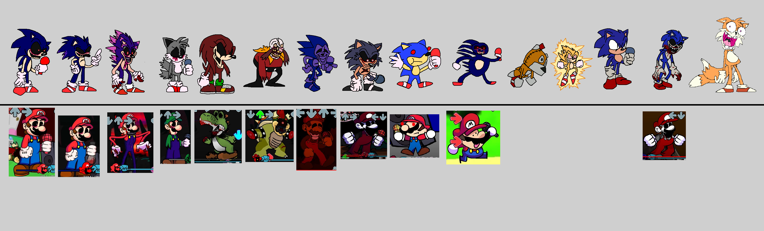 I finished sprites of FNF Mods Sonic.exe but No Ef by Abbysek on DeviantArt