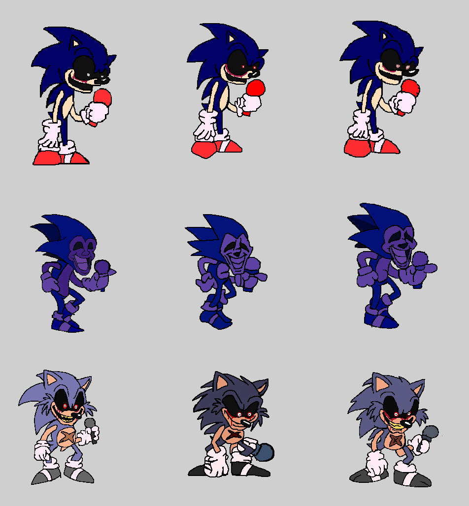 Majin sonic sprites remake by Sonic1991 on Sketchers United