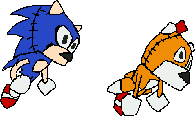 FNF - S2 Sonic Conversion in Tails Doll Style by Abbysek on DeviantArt