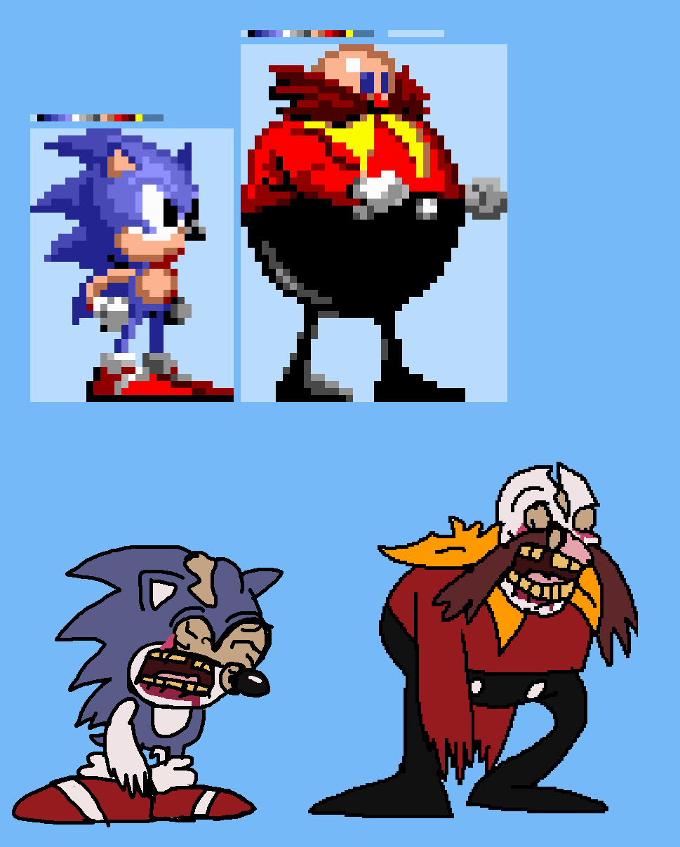 10x Sonic 2 Remade - Majin Sonic Sprite 2 by Abbysek on DeviantArt