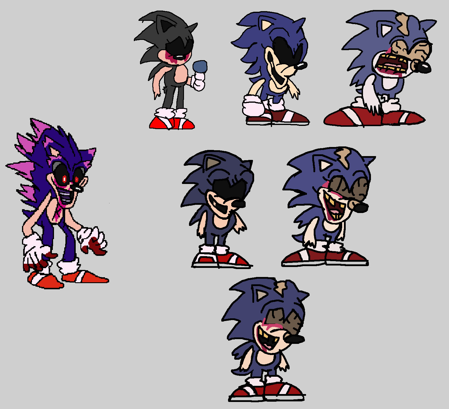 FNF - Xenophanes Sonic.Exe the Fusion Combination by Abbysek on DeviantArt