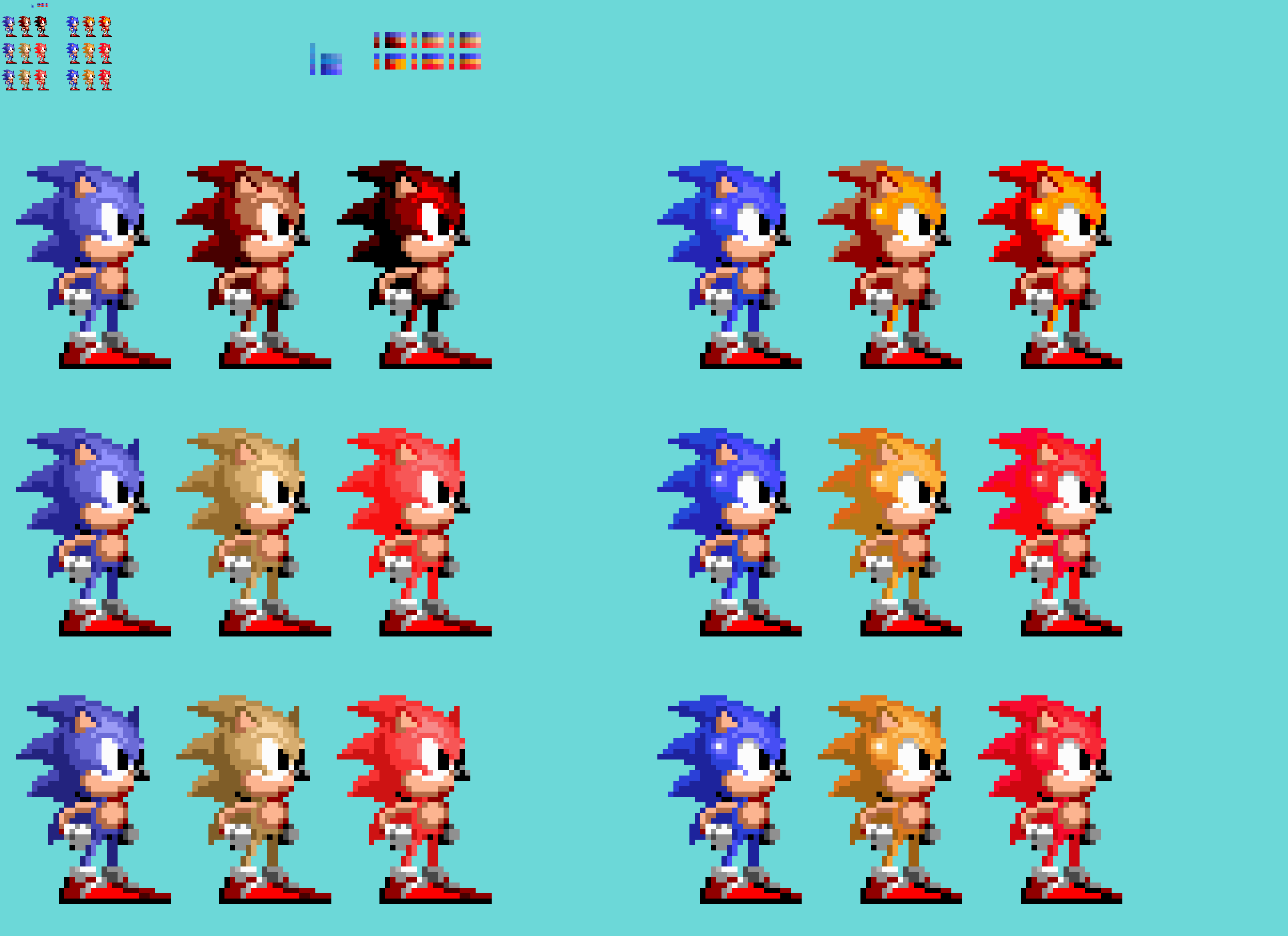 Visual Checklist for Sonic Classic Heroes by flamewingsonic on DeviantArt