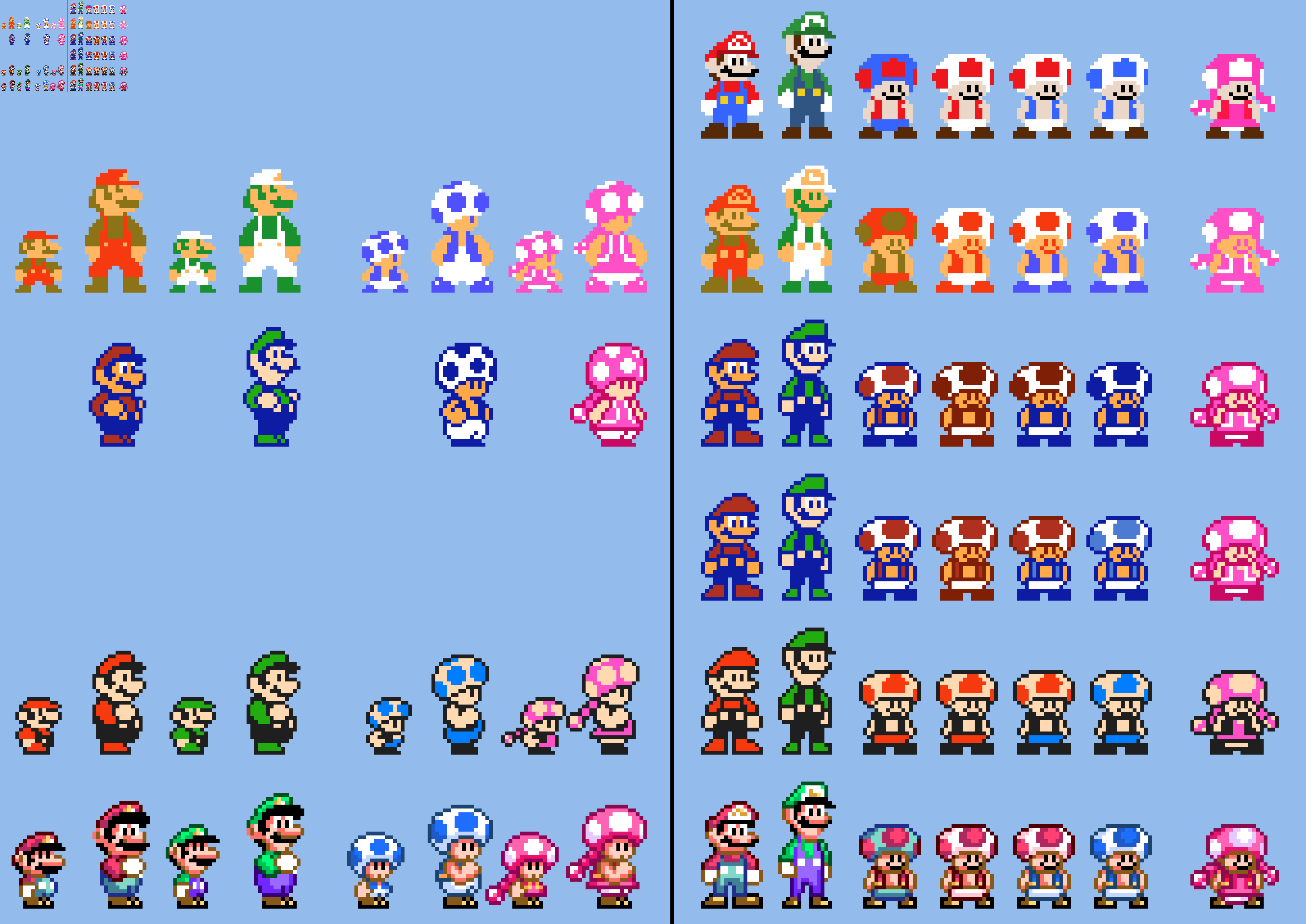10x SMM2 SMB1-SMW Styles in Different Drawing Spri by Abbysek on DeviantArt