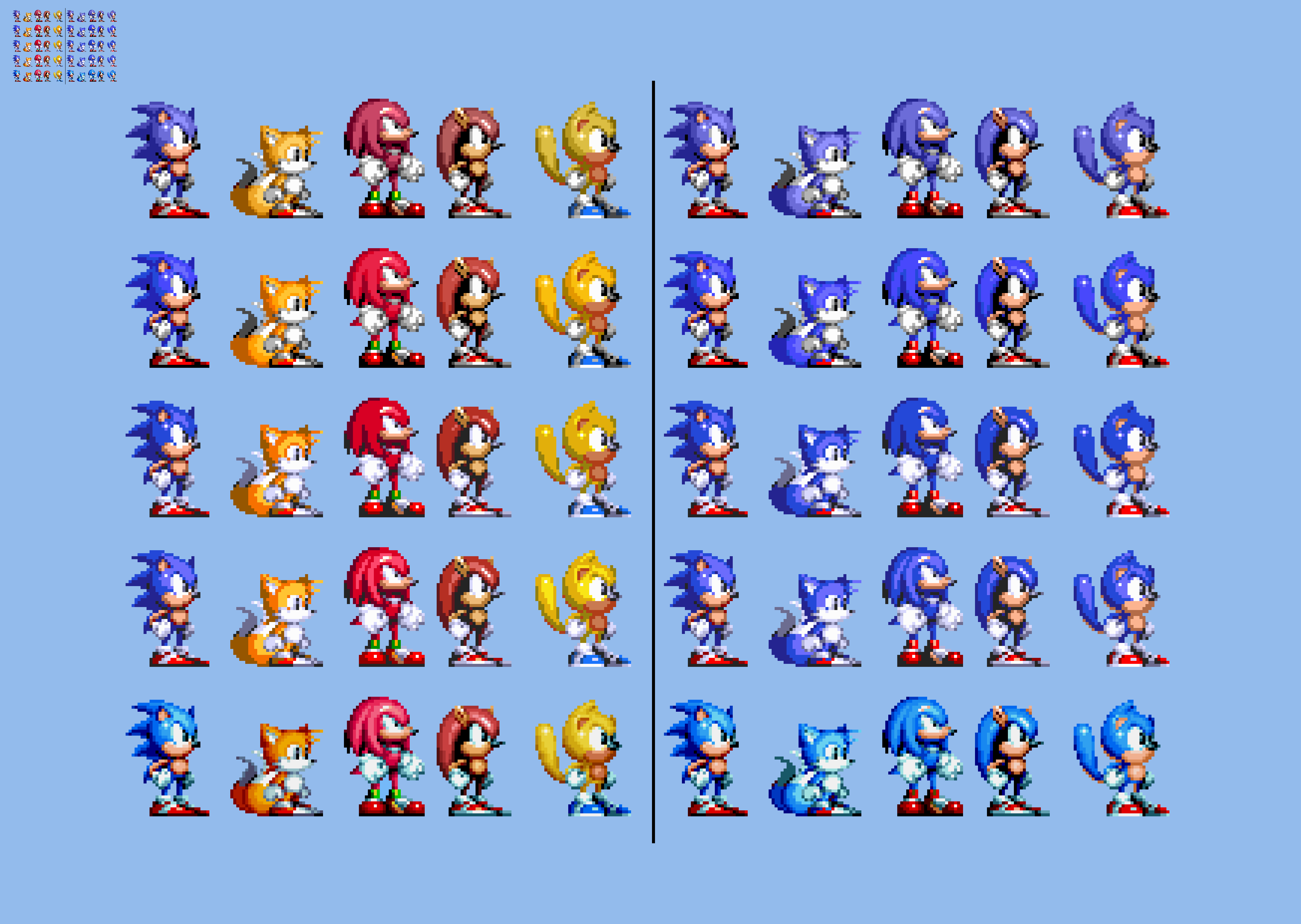 10x Sonic Mania Plus Players in Sonic Origins Pale by Abbysek on