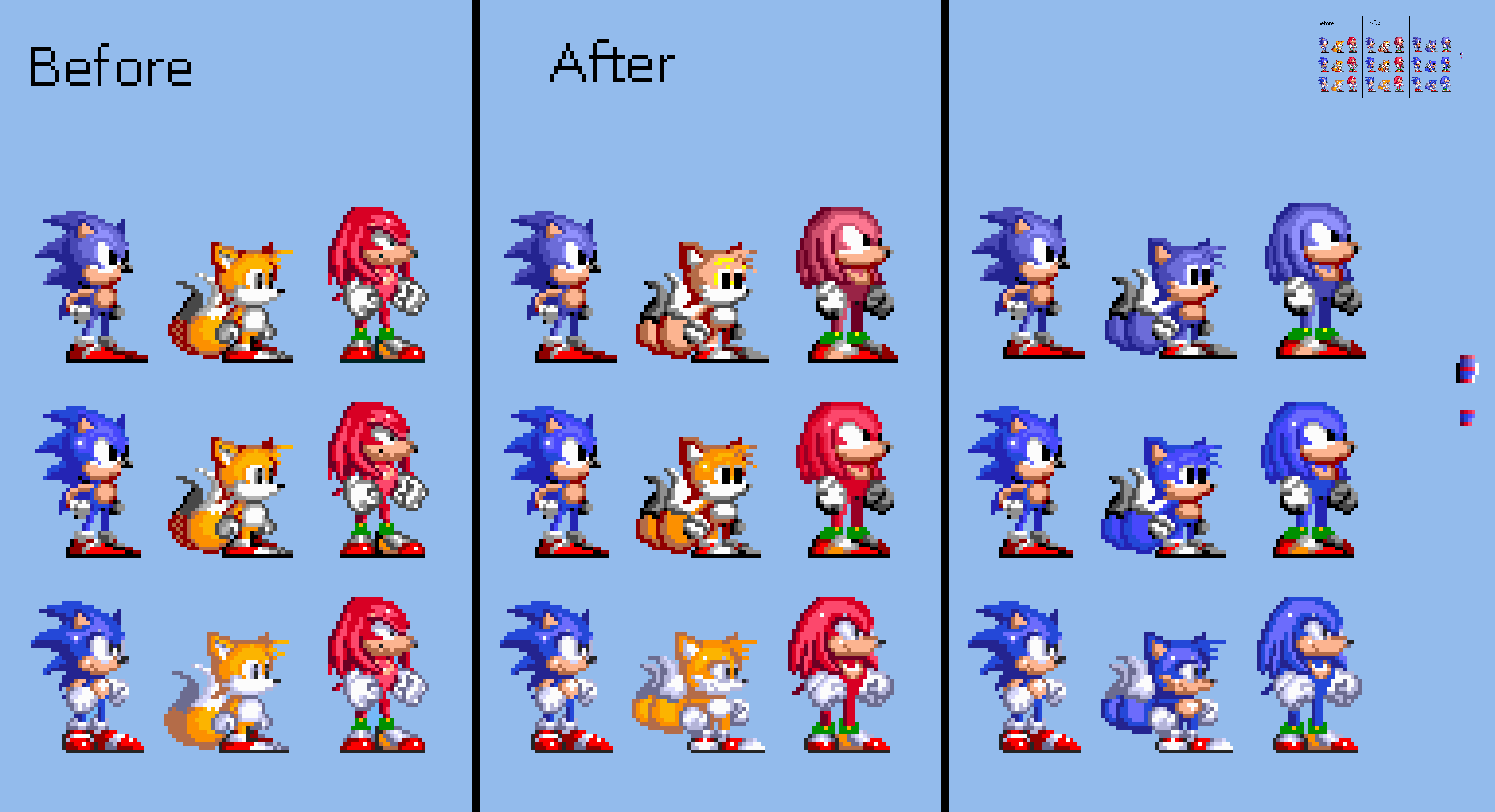 Chrispy Pixels on X: Holdup Tails' Special Stage sprites in Sonic 2 had  flesh-colored arms  / X