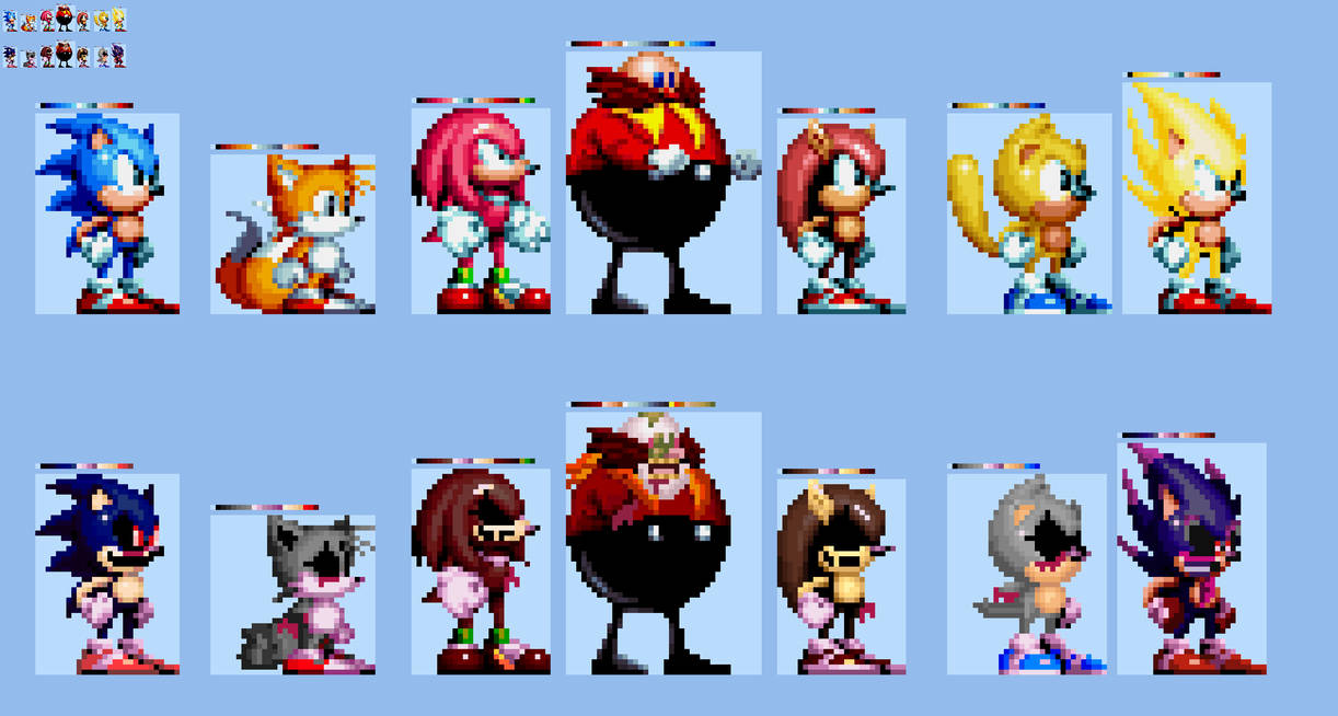 10x Sonic Mania Plus Players in Sonic Origins Pale by Abbysek on