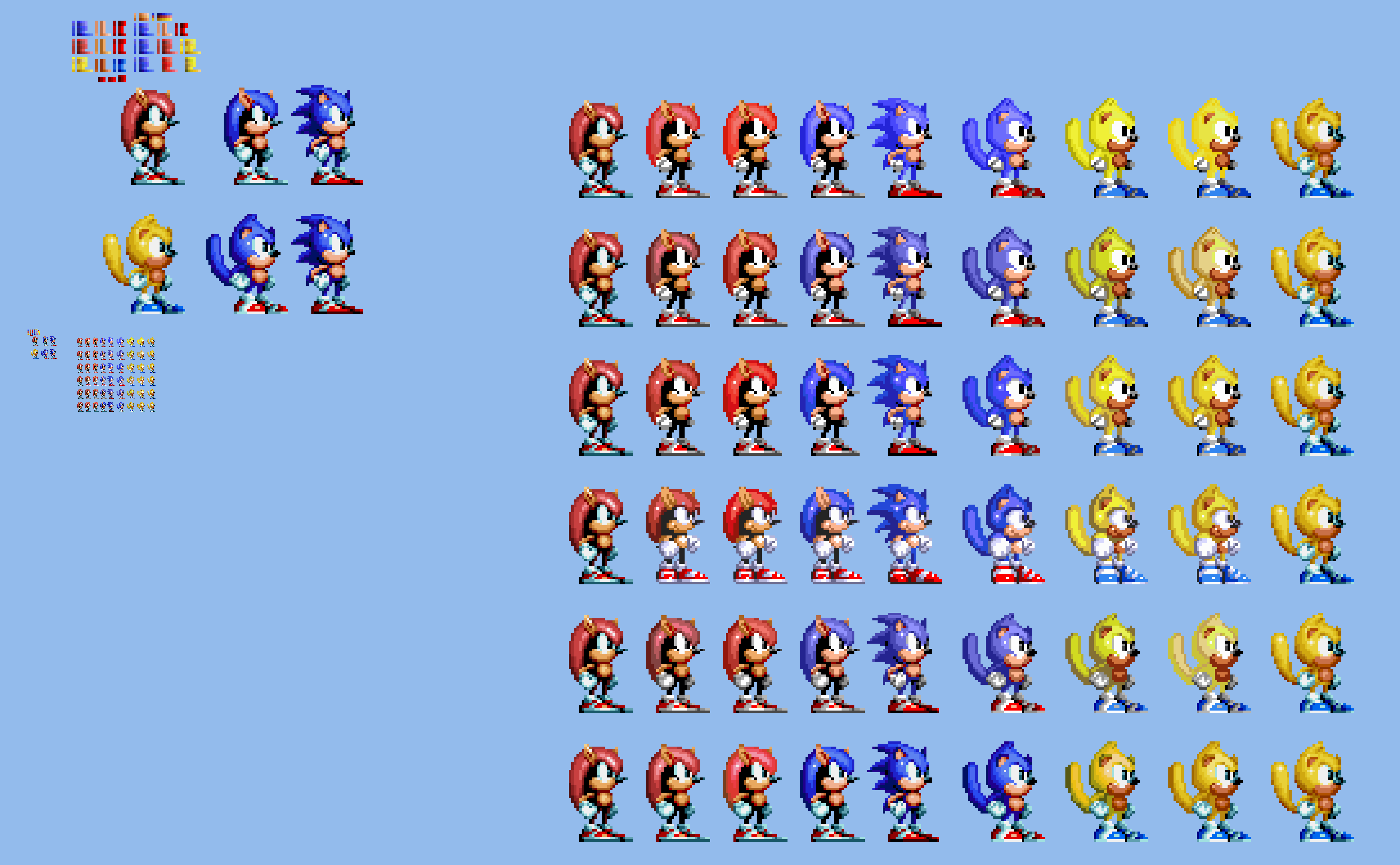 10x Sonic Mania Plus Players in Sonic Origins Pale by Abbysek on