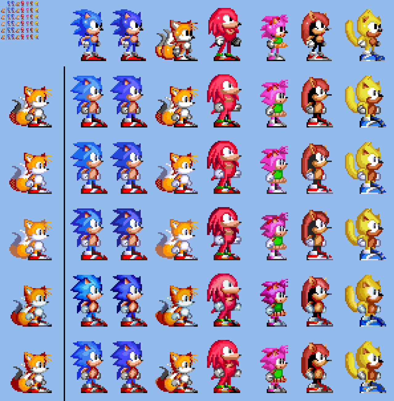 10x Sonic Mania Plus Players in Sonic Origins Pale by Abbysek on