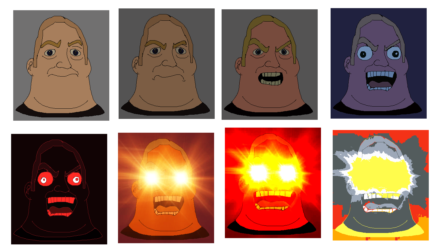 Mr. Incredible Angry V1 Faces by Abbysek on DeviantArt