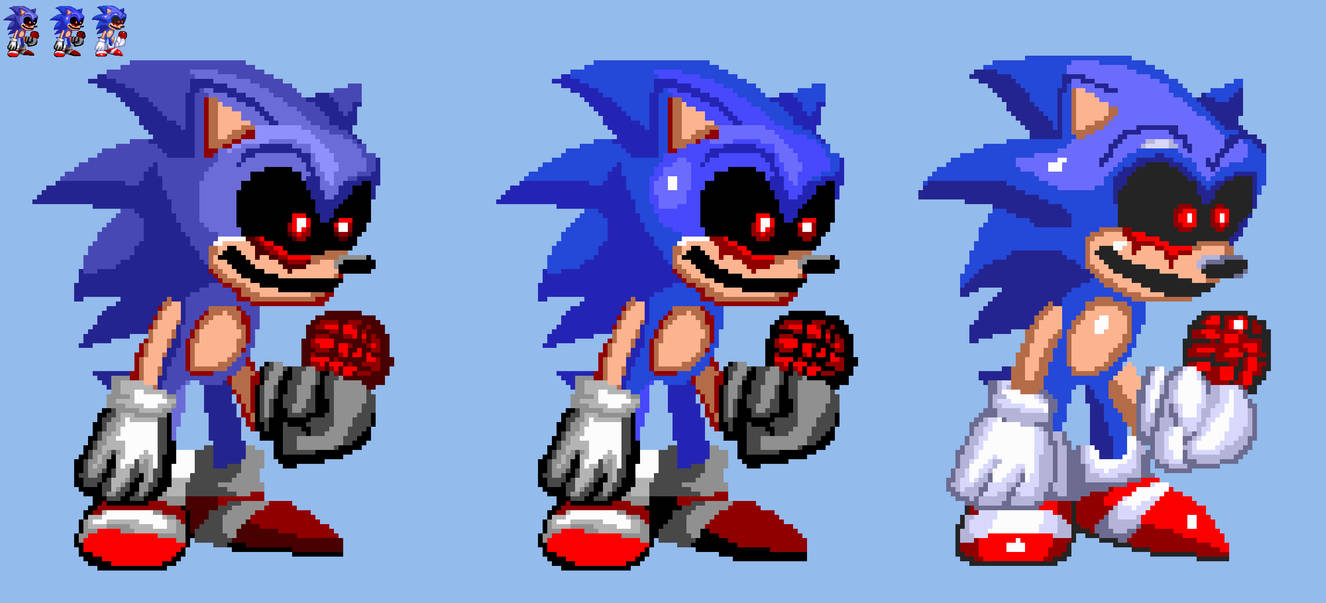 Sonic.EXE redesign, for the spooks + Sprites : r/SonicTheHedgehog