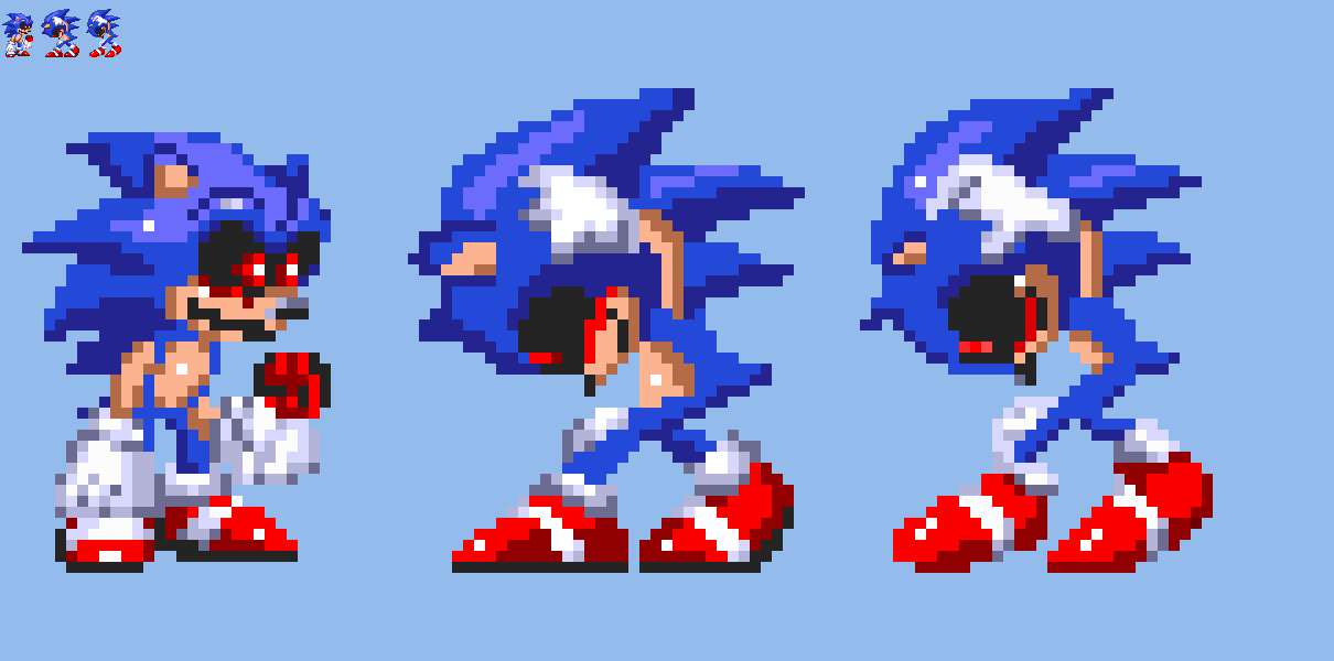 Friday Night Funkin' - Sonic.exe Remade Sprites by tent2 on DeviantArt