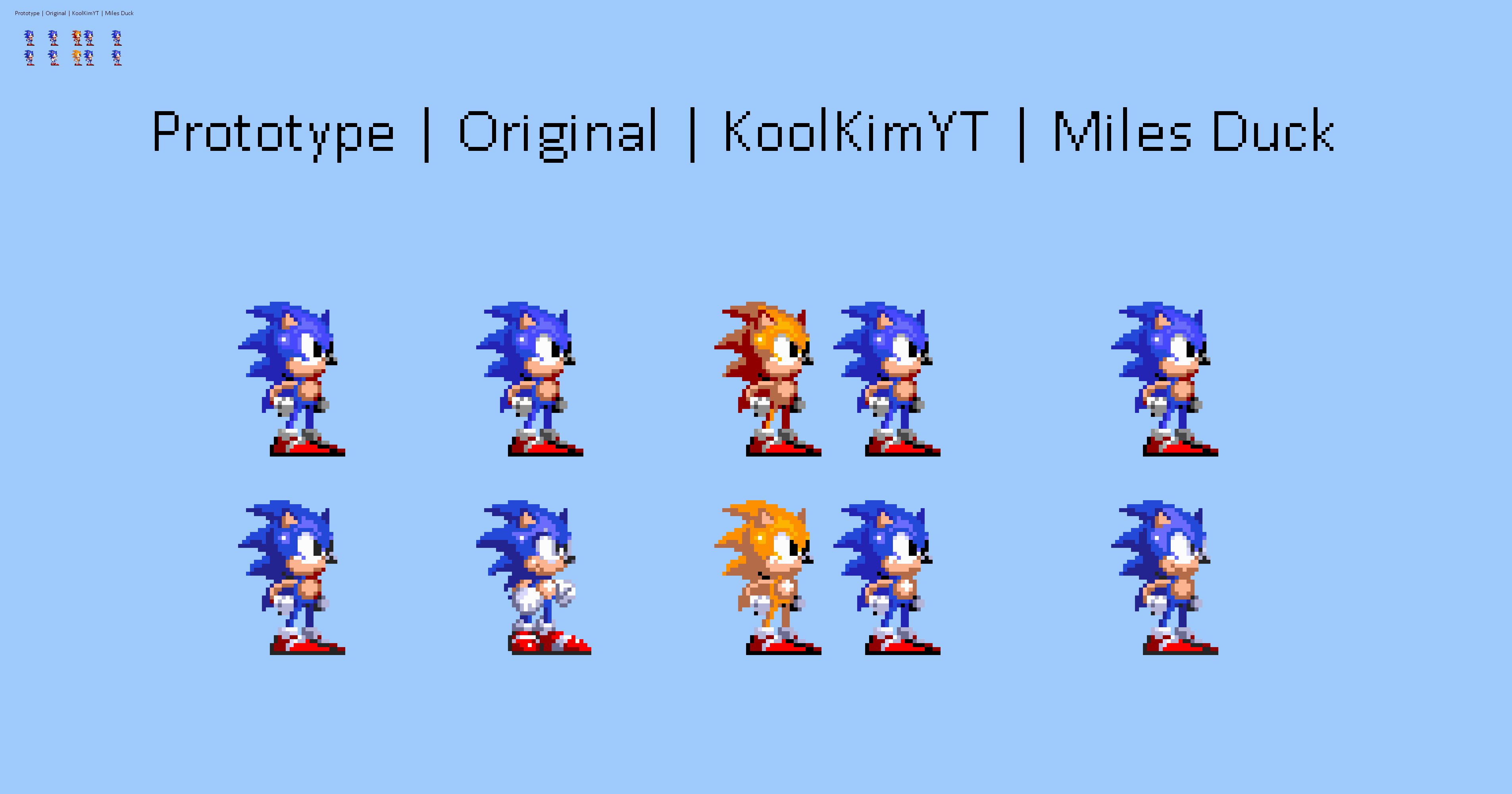 Sonic's Comparison, but it's different 2.0 (ver 2) by Abbysek on