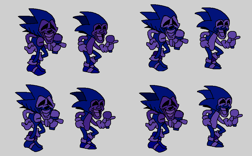 Majin sonic sprite sheet V2 by 3-BingoBingo on DeviantArt