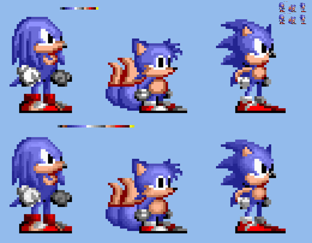 ArtStation - Sprite accurate Sonic The Hedgehog (16 bits).