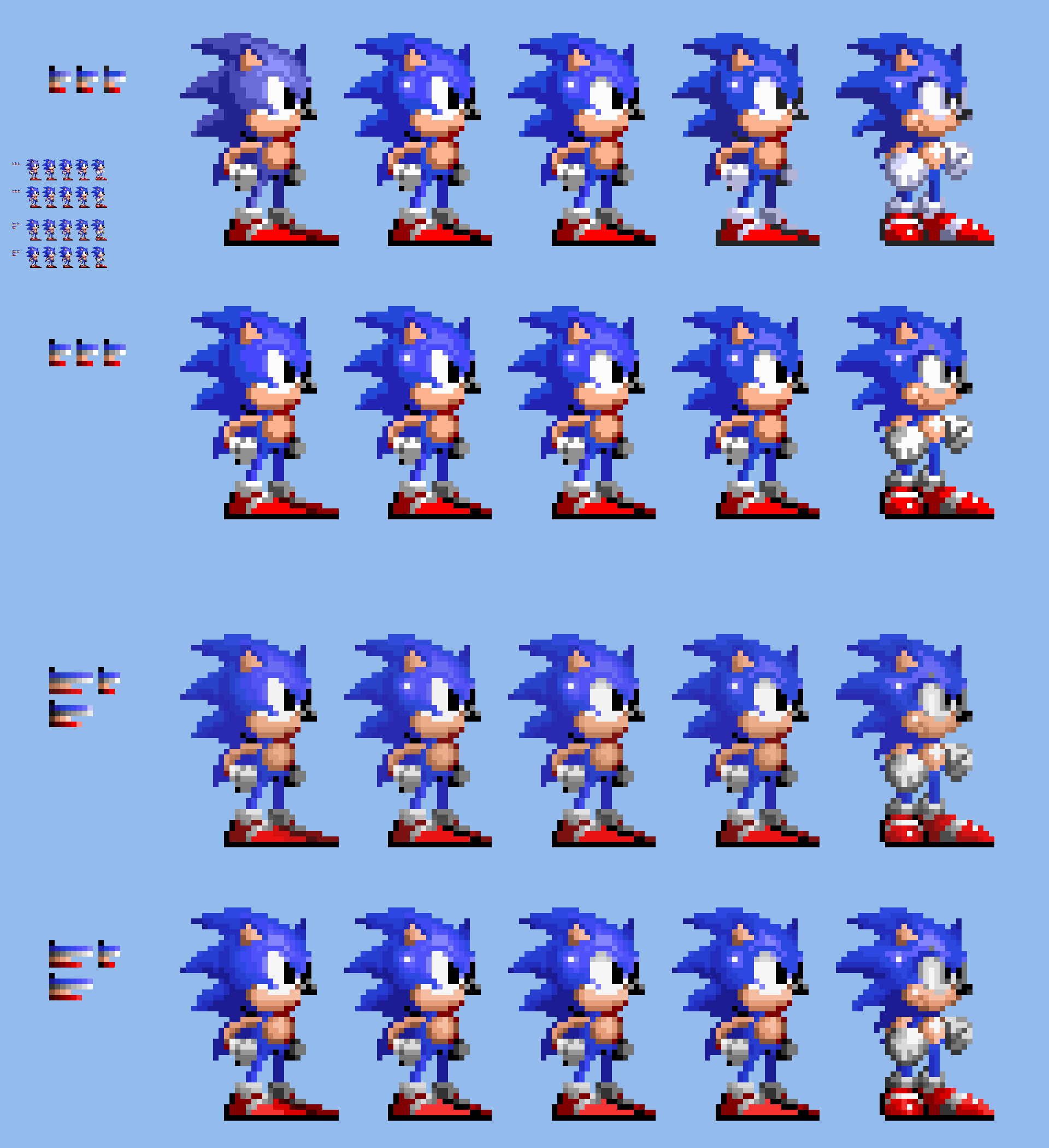 8 bit sonic sprites (so far) Pixie Engine - Create!