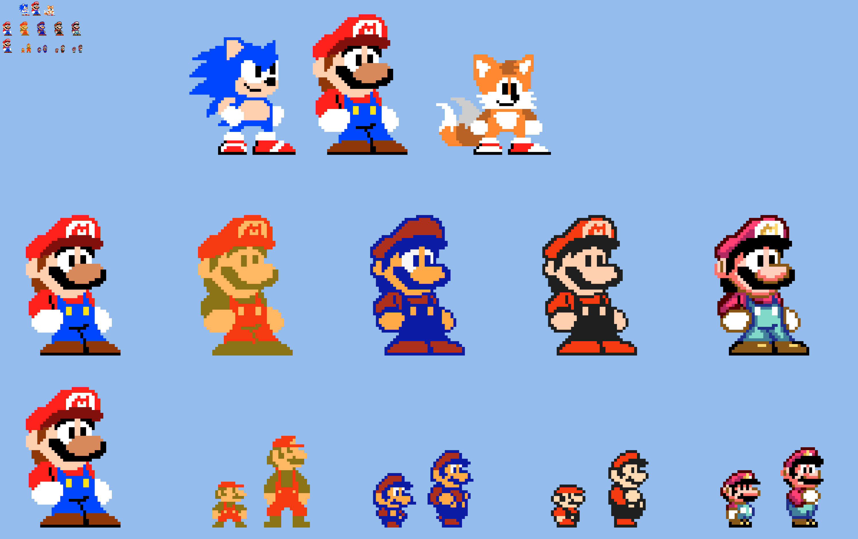10x My Styled Mario Sprites by Abbysek on DeviantArt