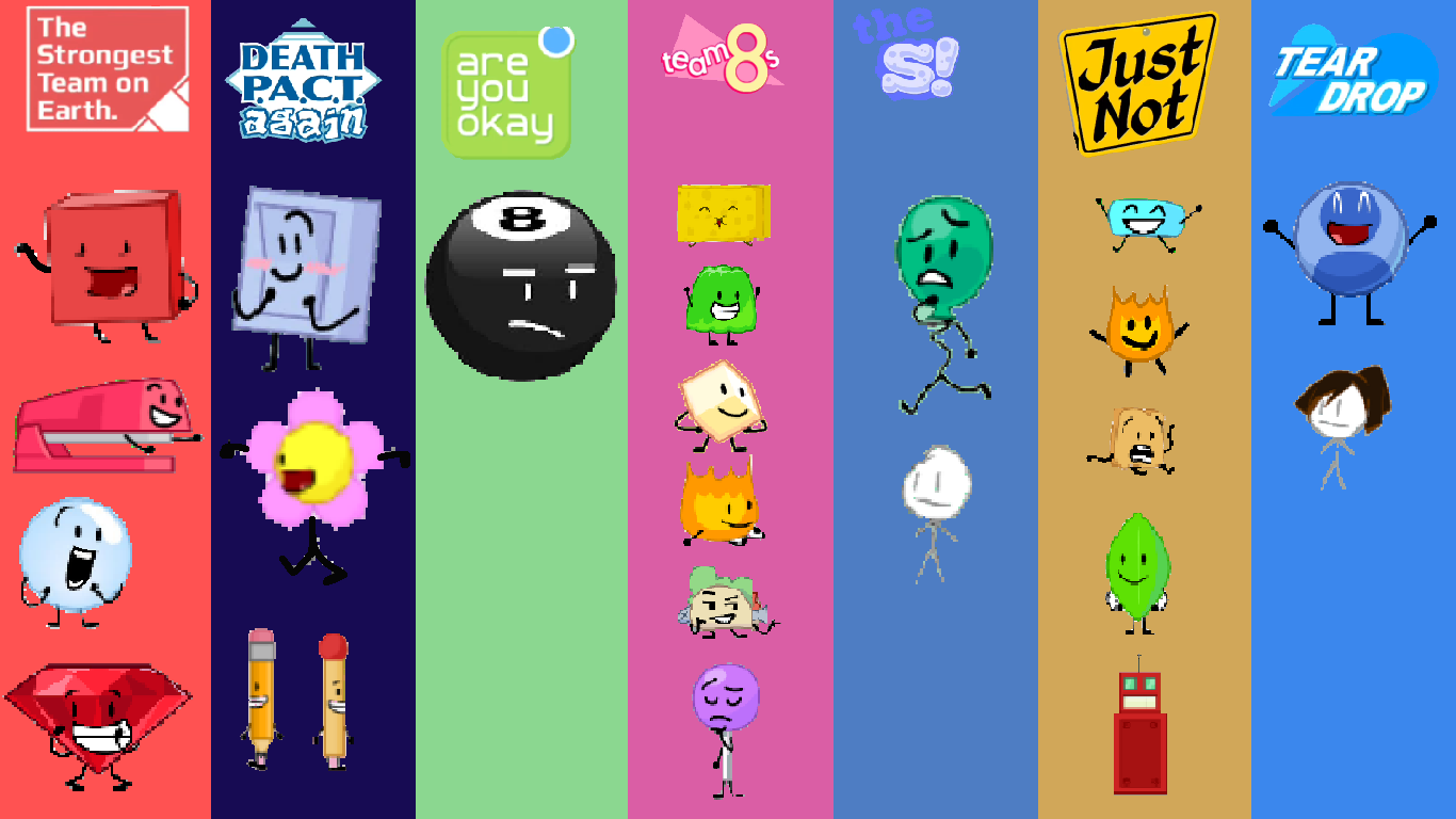 7 Team Rest of Non-TPOT in BFDI TPOT Season 5 by Abbysek on DeviantArt
