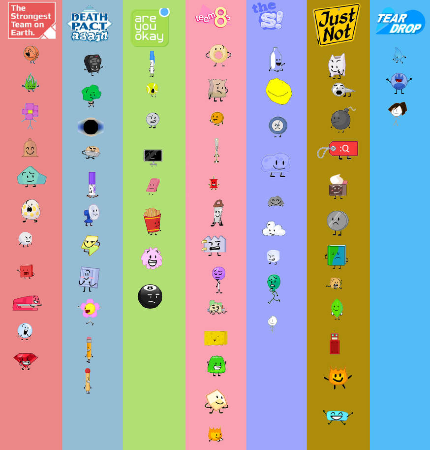7 Team All 67 in BFDI TPOT Season 5 2 by Abbysek on DeviantArt