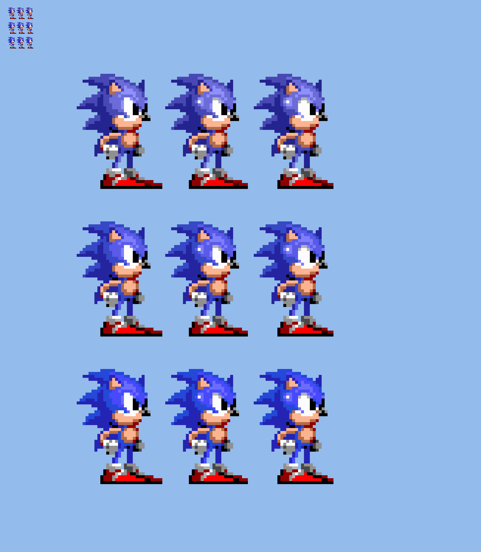 Sonic Style Sprites - Original and Custom by Abbysek on DeviantArt