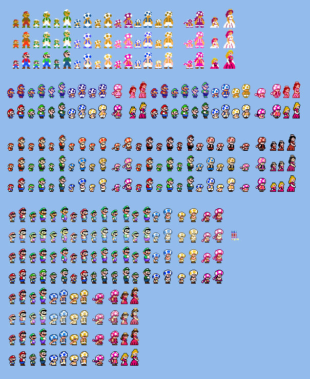 SMM2 SMB1-SMB2-SMB3-SMW Conversion Players Origins by Abbysek on DeviantArt