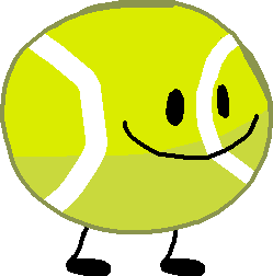 This is Tennis Ball but he's too happy in BFDI Ser by Abbysek on DeviantArt
