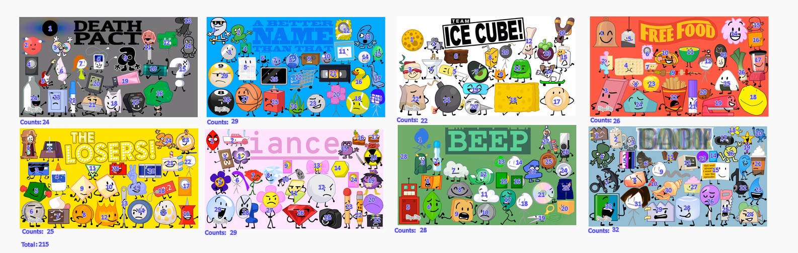 Image ALL BFB CHARACTERS IN BFB TEAMS Counts By Abbysek On DeviantArt Image All Bfb Characters In Bfb Teams Counts By Abbysek On Deviantart