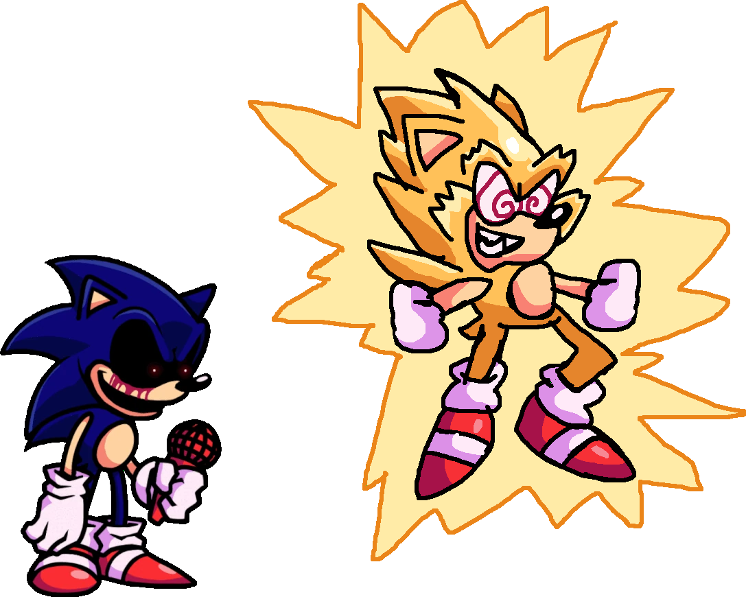 NEW SONIC/SUPER SONIC/EXETIOR/FLEETWAY SUPER SONIC PARTS! - FNF vs Sonic.EXE  : X Event by l left