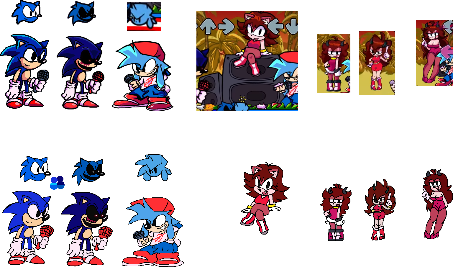 Sonic.EXE redesign, for the spooks + Sprites : r/SonicTheHedgehog