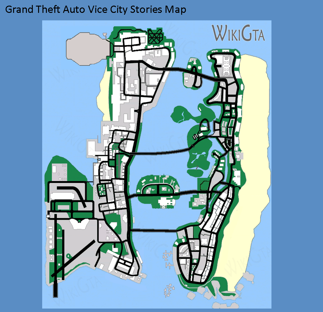 GTA vice city stories Game Map, grand theft auto vice city …