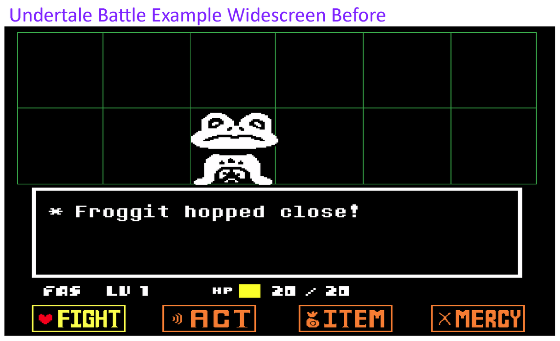 Undertale Battle Example Widescreen Before by Abbysek on DeviantArt