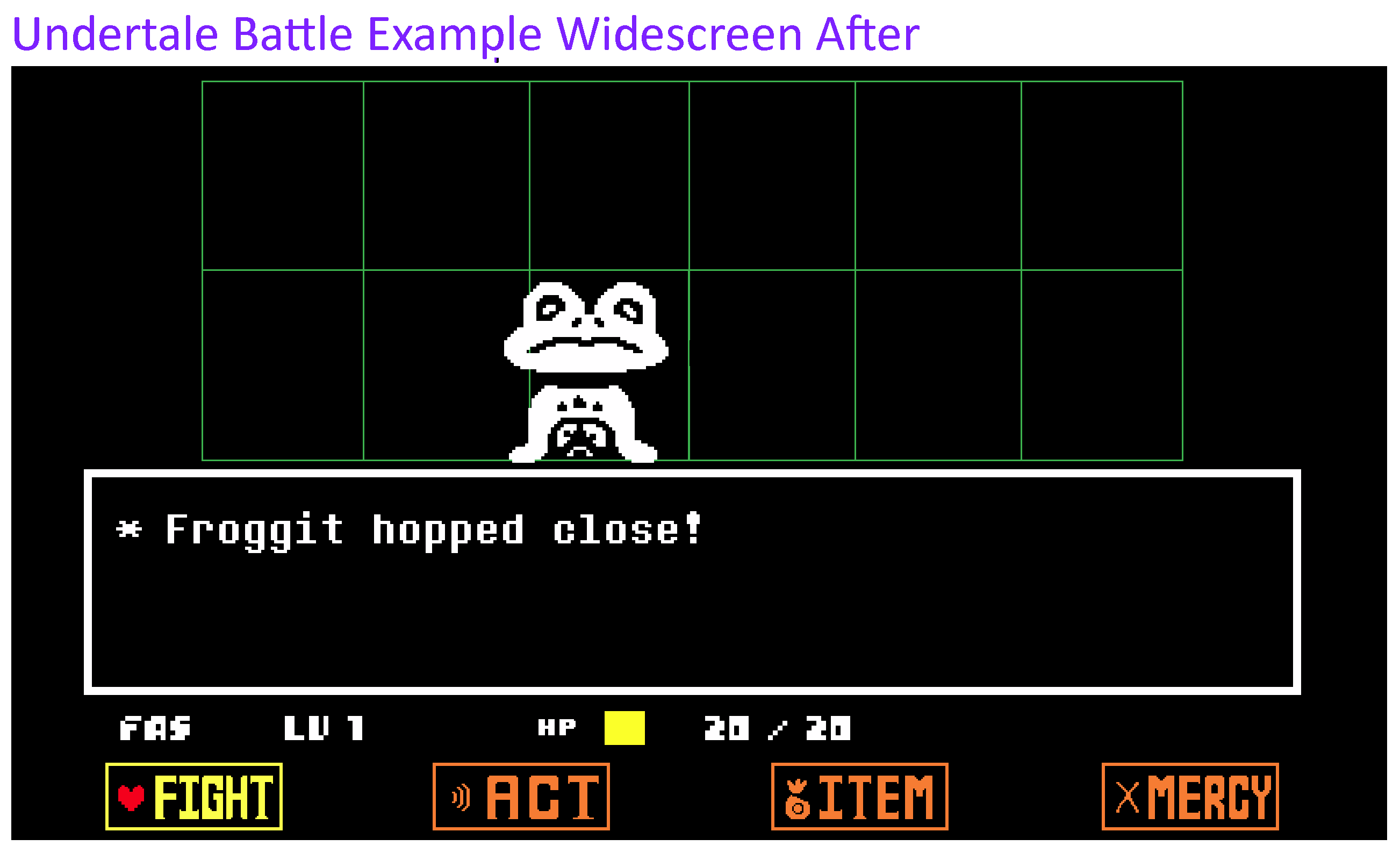 Undertale Battle Example Widescreen After by Abbysek on DeviantArt