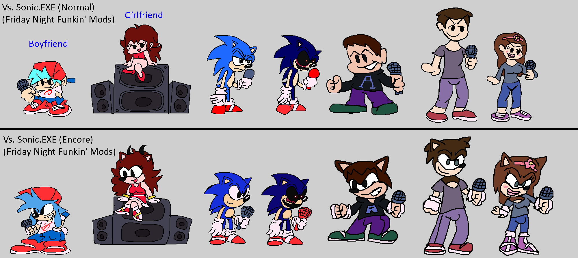 Friday Night Funkin' Mods Vs. Sonic.EXE 3.0 but ev by Abbysek on DeviantArt