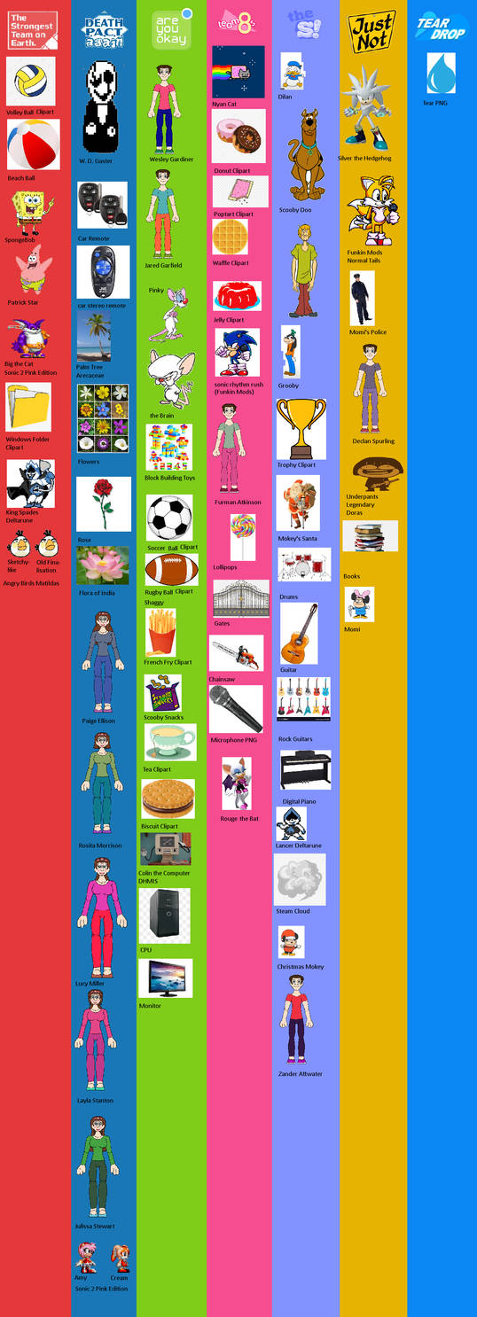 My Choosen Characters in 7 BFDI TPOT Teams Vertica by Abbysek on DeviantArt