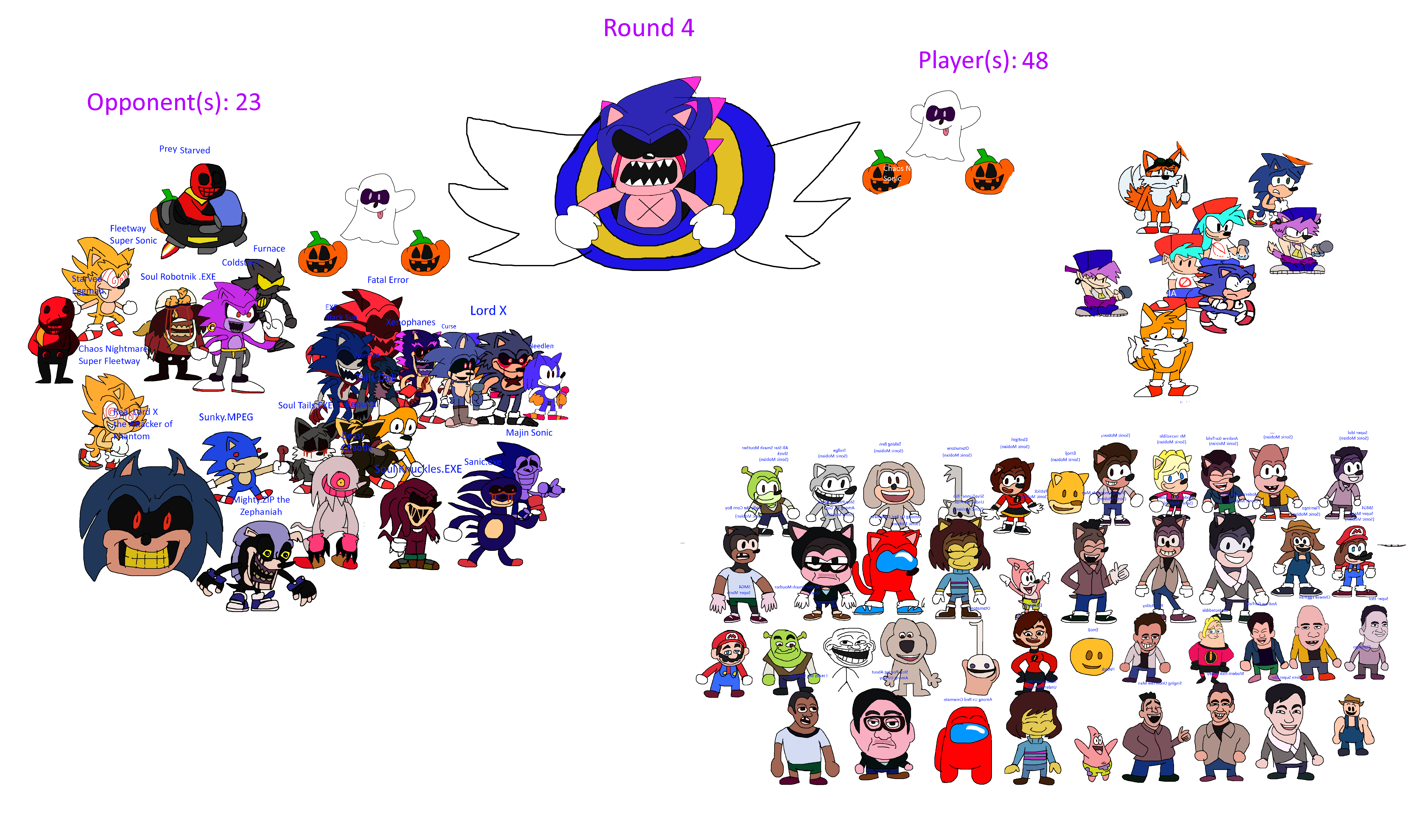 V3 My Sonic Multiverse of FNF Vs. Sonic.EXE Mod Op by Abbysek on DeviantArt