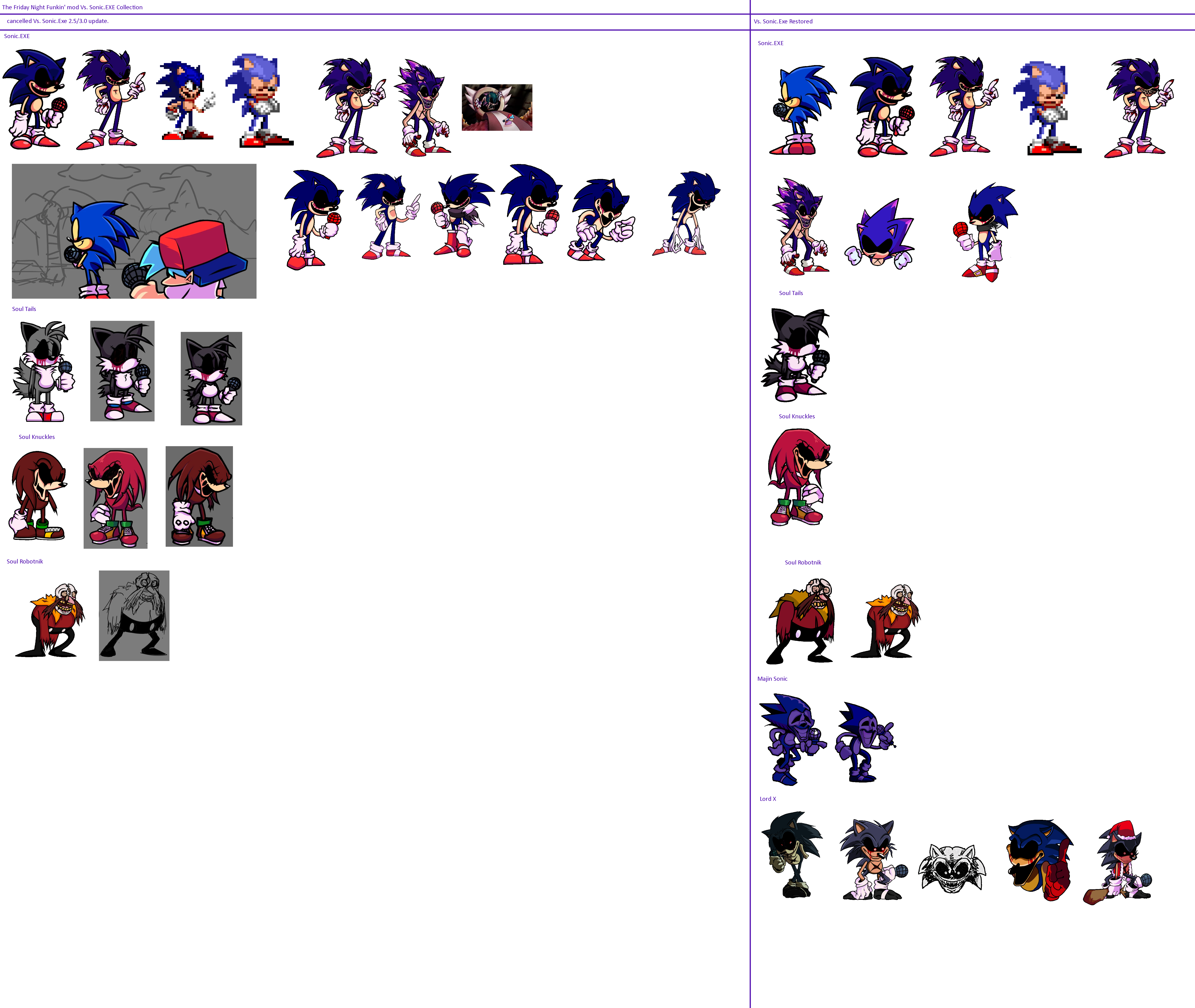 V4 My Sonic Multiverse of FNF Vs. Sonic.EXE Mod Op by Abbysek on DeviantArt