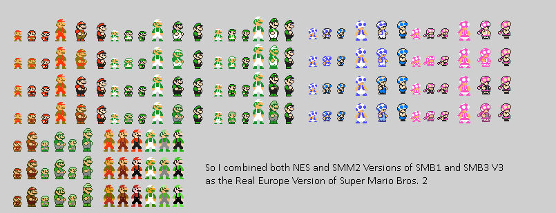 So I combined both NES and SMM2 Versions of SMB1 a by Abbysek on DeviantArt