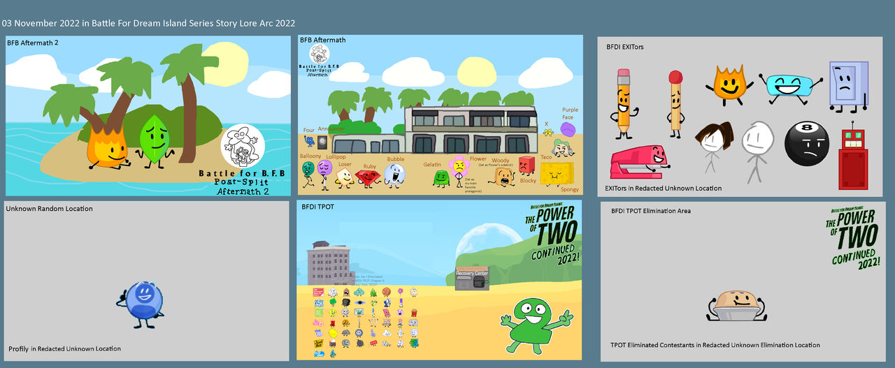 Table Bfdi 03 November 2022 in Battle For Dream Island Series by Abbysek on DeviantArt