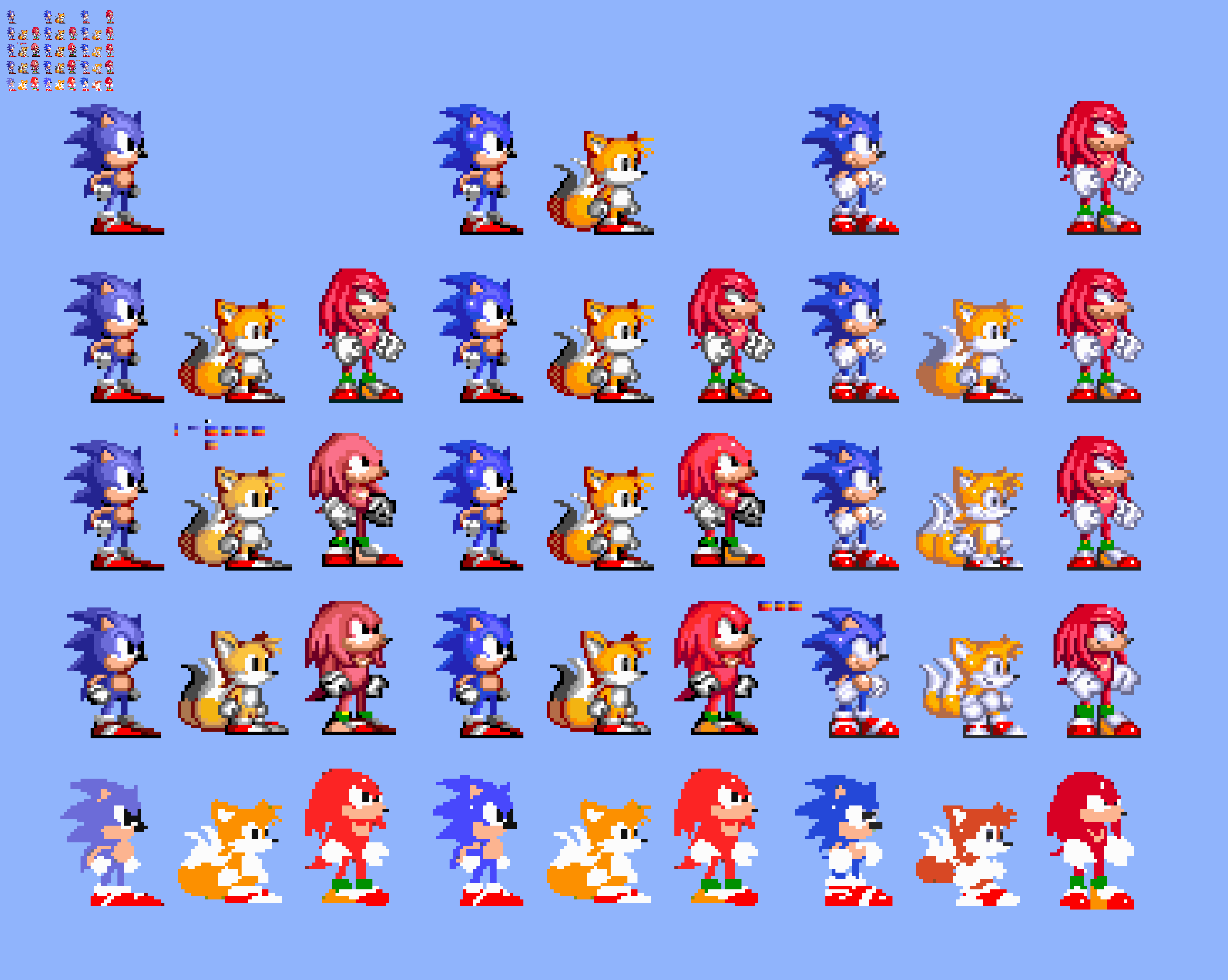 CodenameGamma🏳️‍⚧️ on X: The Sonic Mania Sprites in S3k. all it took was  some code moving sadly the S2 sprites caused crashing. gonna try the S1  sprites for sonic next. #SonicOrgins  /