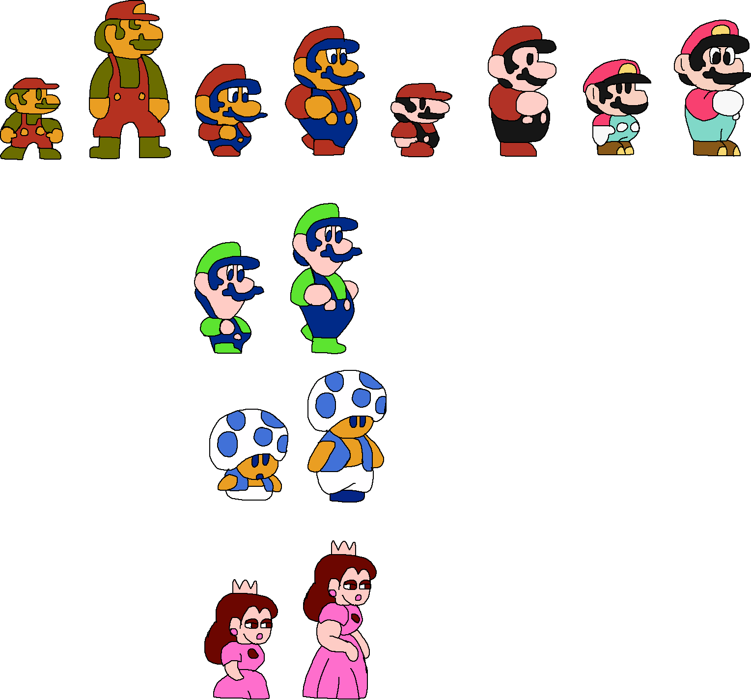 Super Mario Bros. All-Stars Original Vs. Redrawn