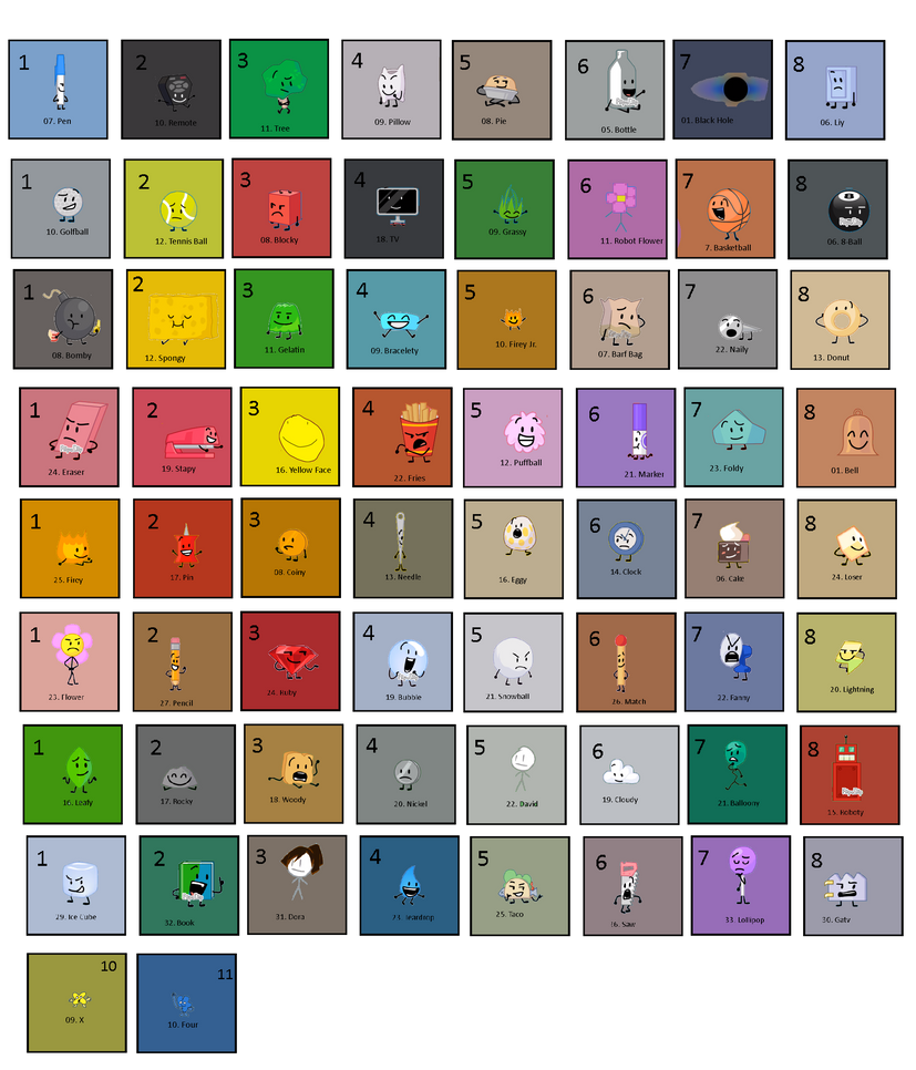 8 Battle For B.F.D.I Teams and Hosts in BFDI Serie by Abbysek on DeviantArt