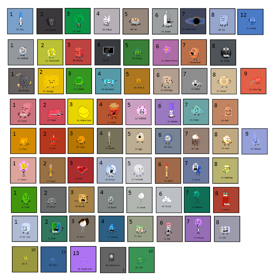 8 Battle For B.F.D.I Teams and Hosts in BFDI Serie by Abbysek on DeviantArt