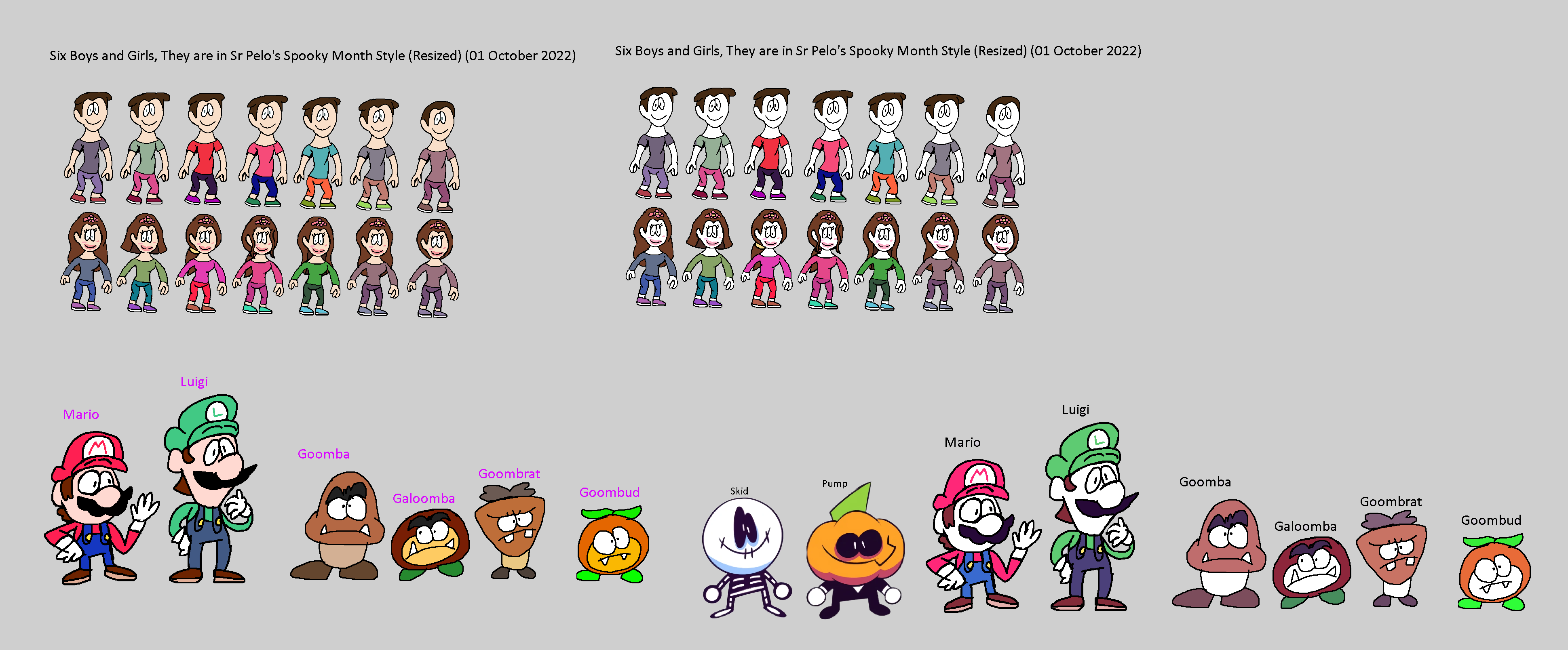 The New Spooky Month 2022 Cast by Abbysek on DeviantArt