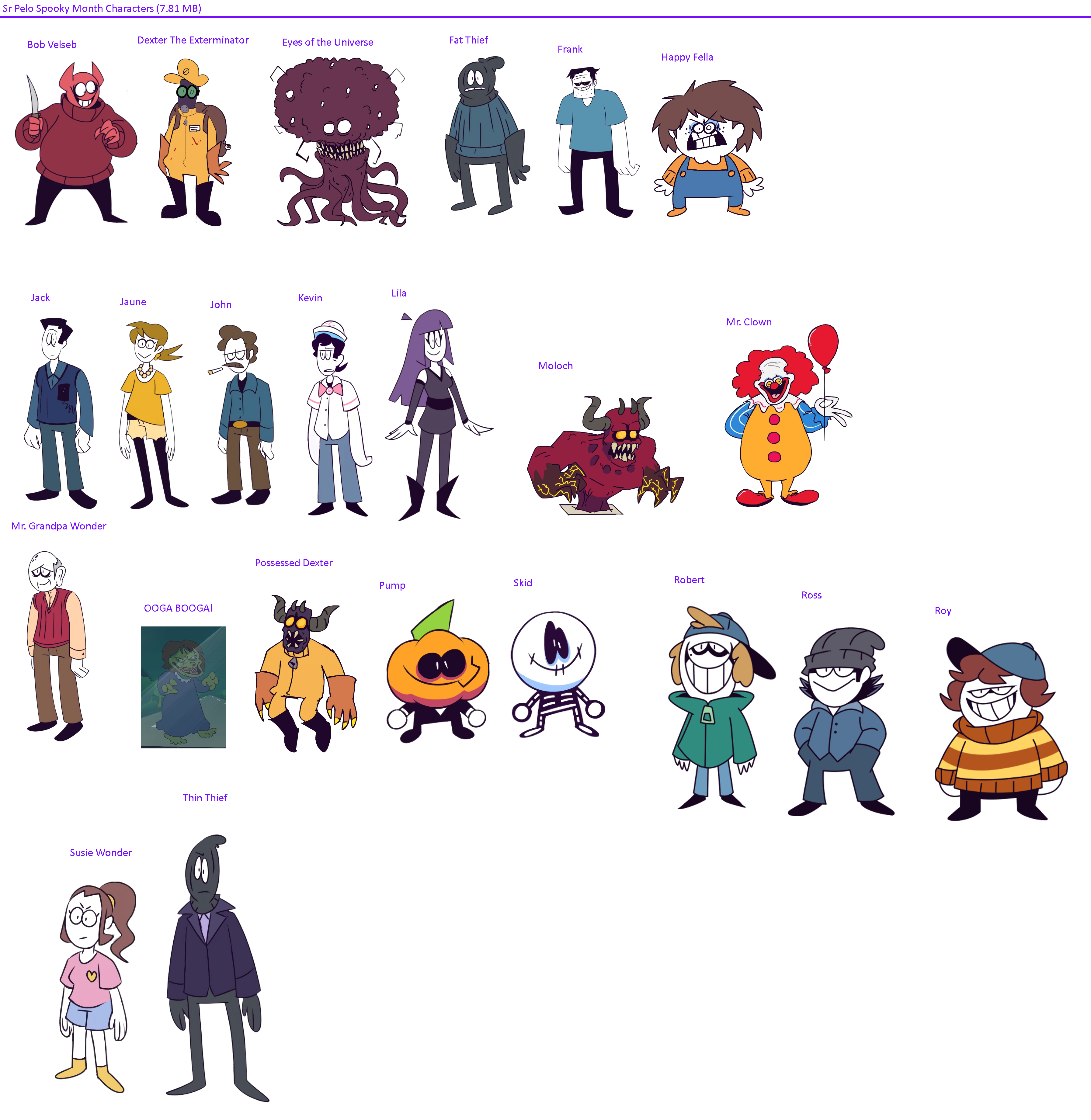 The Sr Pelo's Spooky Month Cast by Abbysek on DeviantArt