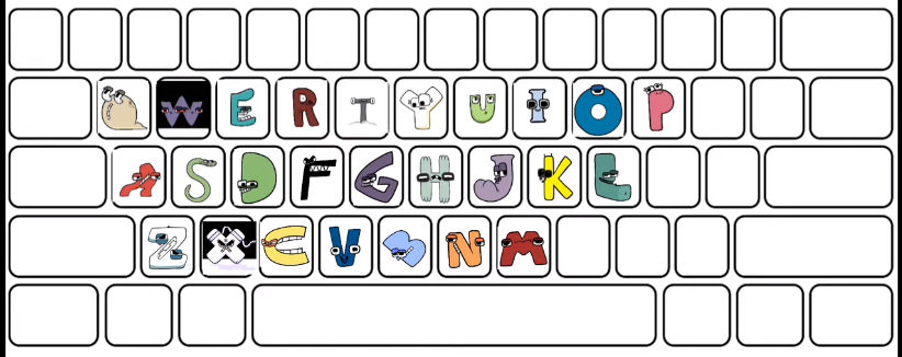 Calibri Alphabet Lore Keyboard Letters by Abbysek on DeviantArt
