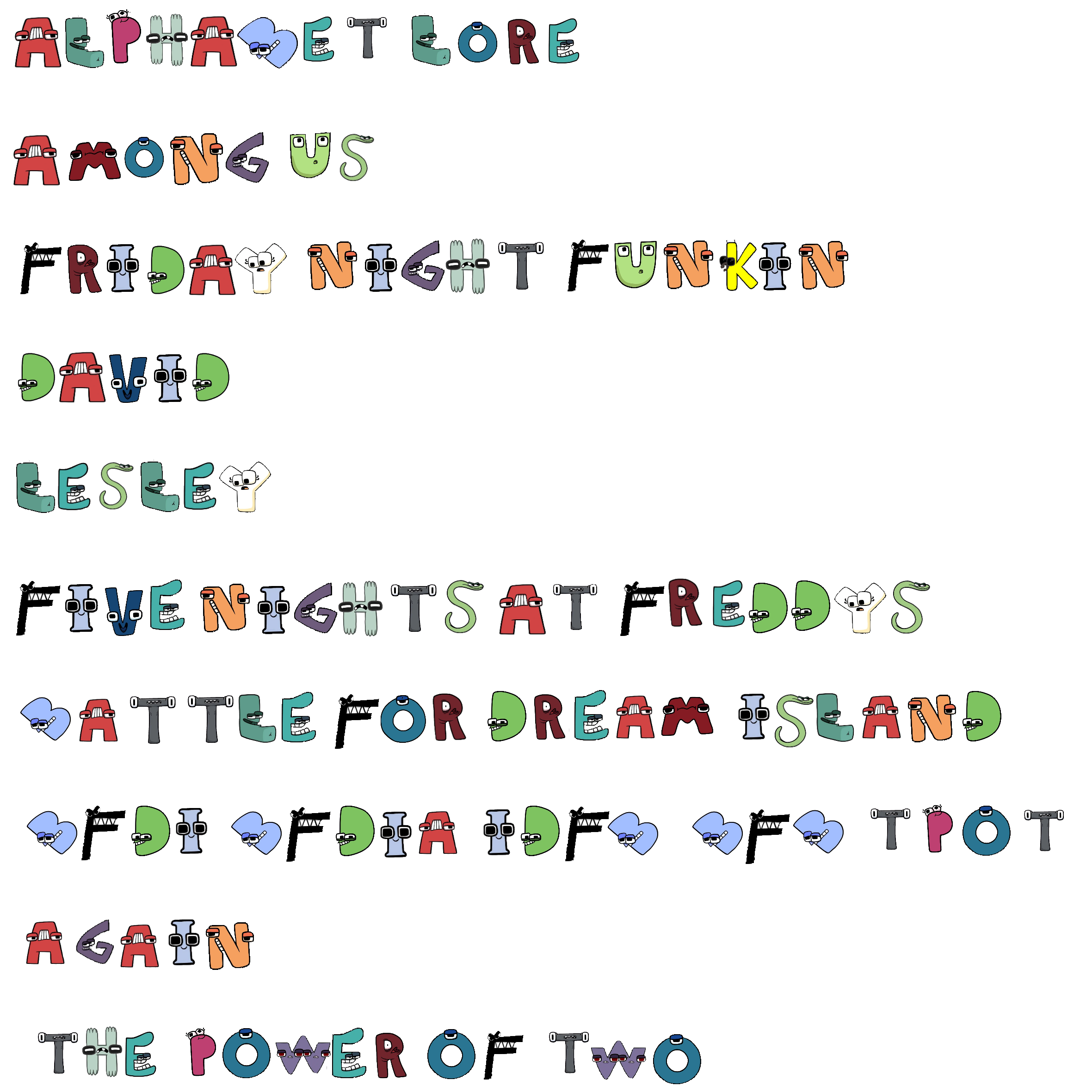 Alphabet lore Dream A-I MEME